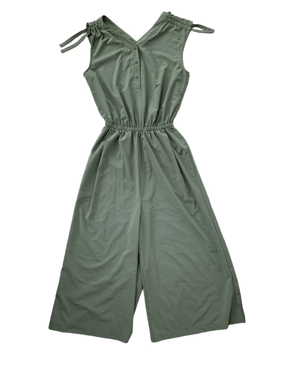 The North Face Women’s XS Extra Small Olive Green Wide Leg Athletic Jumpsuit